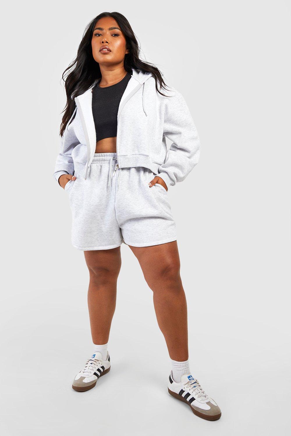 Shorts and discount cropped hoodie set